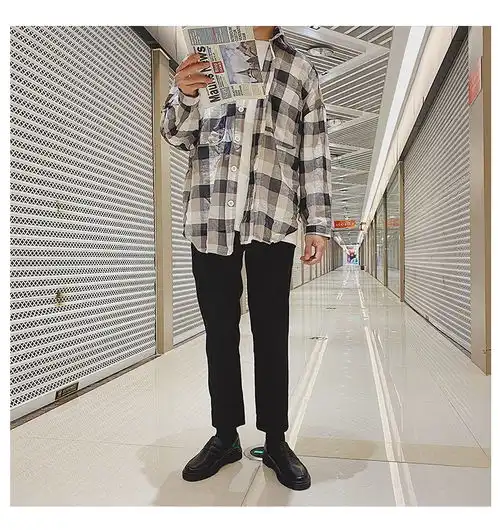 一脚蹬春秋新款英伦复古小皮鞋ins港风休闲乐福鞋男士潮牌豆豆鞋
