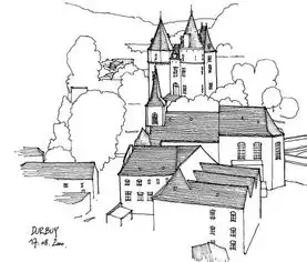 艺术留学国外建筑设计素描图集锦