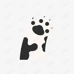 黑白猫爪素材图片免费下载高清图片pngpsd千库网图片编号7324590