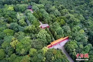 航拍世界文化遗产南京明孝陵尽显一代帝王威武气势高清组图
