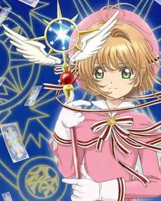 魔卡少女樱透明牌篇小樱上初中变卖贴膜的小女孩