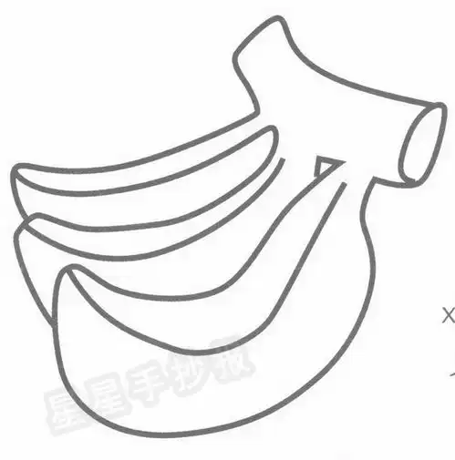 卡通香蕉简笔画