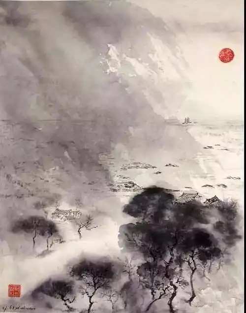 中国画,老外画40岁法国人从0开始学国画,一画就是40年