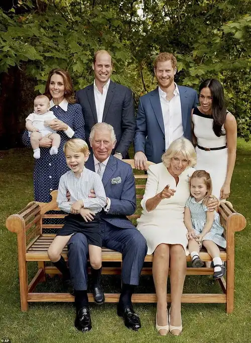 英国王室晒全家福,半岁的路易小王子实力抢镜简直萌炸了