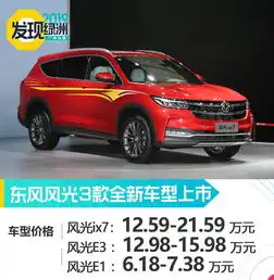 2019广州车展东风风光ix7领衔上市售12.59万起