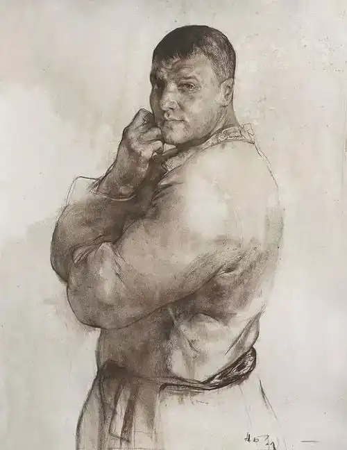 经典素描尼古拉布洛欣素描经典作品