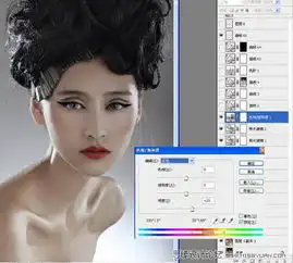 ps给模特头像精确美化及增强质感