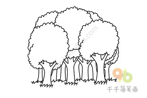 树木简笔画图片教程
