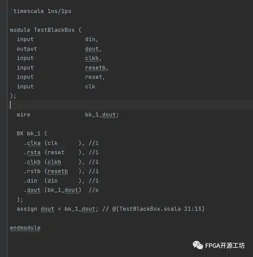spinalhdlblackbox时钟与复位