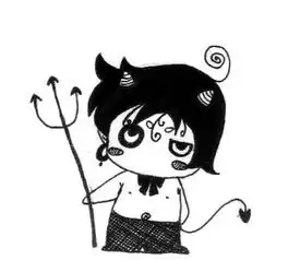 求两张天使和恶魔的卡通情侣头像急