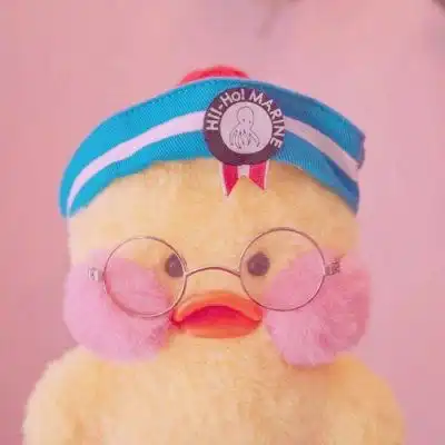 小黄鸭头像卡通图片网红小黄鸭微信头像