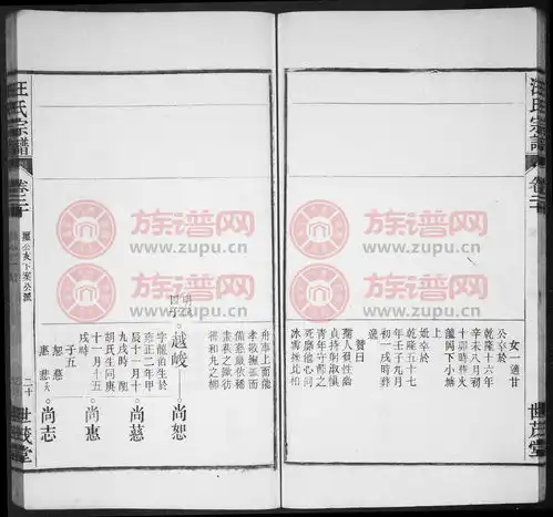 世茂堂汪氏宗谱第2本汪氏堂号字辈查阅族谱网