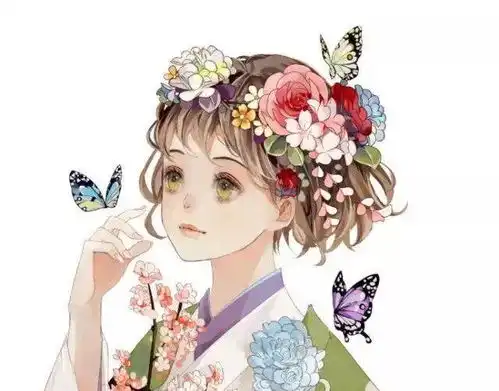 插画美人如玉,一颦一笑令人神魂颠倒