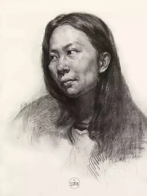 素描教程头像画面主次虚实的关系