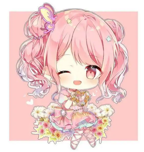 马克笔手绘q版可爱少女,萌图一波嗷
