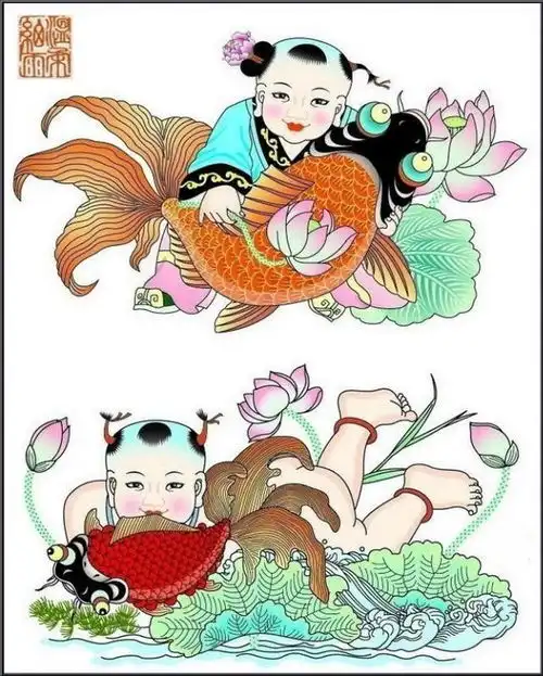 中国传统文化中的瑰宝百子贺春图