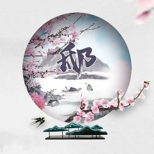 微信头像姓名头像,水墨桃花中国风,一定不要错过
