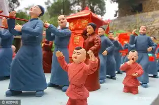 组图枣庄农民艺人创作泥塑百人迎亲