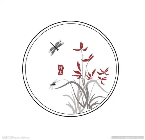 兰花水墨设计图psd分层素材psd分层素材