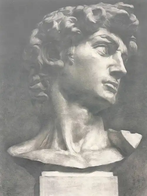 还原素描本质央美附中素描静物,素描石膏留校作品赏析