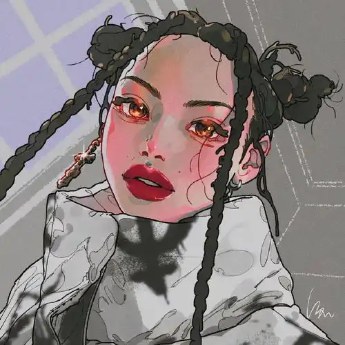 cg原画插画教程炒鸡美丽的漫画人物眼睛插画欧美画风