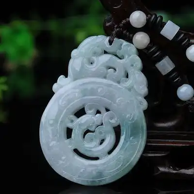 天然翡翠女款时来运转吊坠挂件,寓意好运与阿里精选
