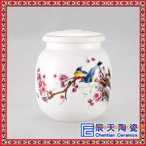 无毒健康茶叶罐手绘陶瓷罐子,无毒健康茶叶罐手绘陶瓷罐子生产厂家,无毒健康茶叶罐手绘陶瓷罐子价格