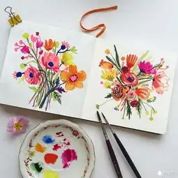 花草世界来自插画师carolyngavin的手绘本子