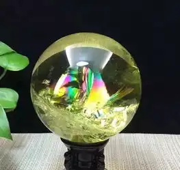 单星宏巴西珠宝缘财富之石巴西天然黄水晶球招财进宝
