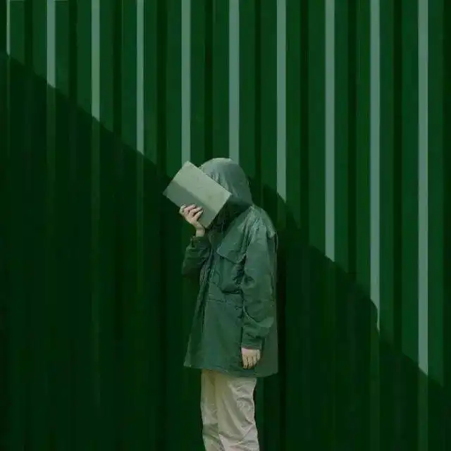 抖音超火绿色头像