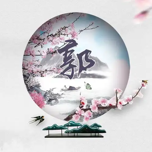 微信头像姓名头像,水墨桃花中国风,一定不要错过