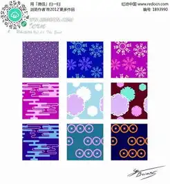 圆形花朵线条底纹图案ai素材免费下载编号1893990红动网
