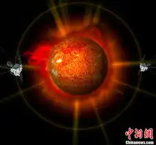 nasa公布首幅最完整太阳立体图像