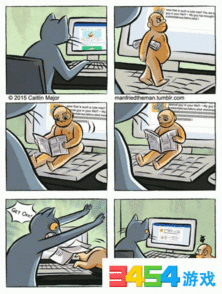猫咪饲养秃头男多伦多插画家画重口味漫画