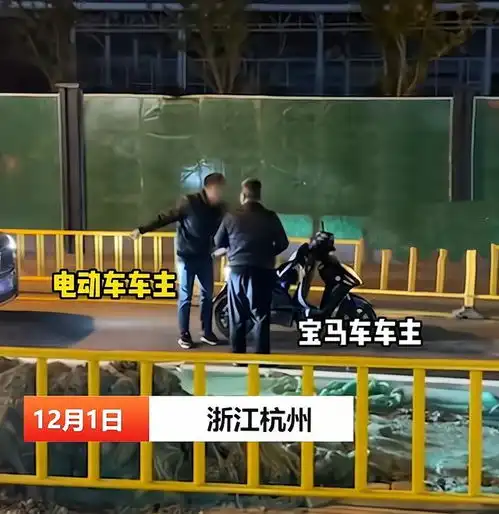 开豪车了不起电动车主被宝马车鸣笛催促惹怒牛什么牛弄死你