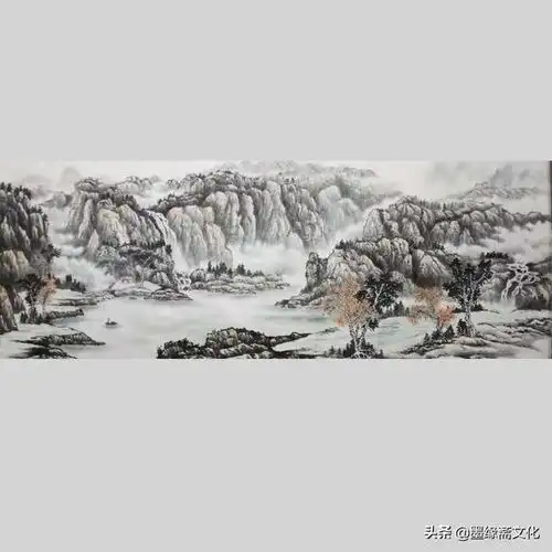 李丕民山水画漓江烟雨