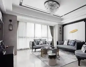 142㎡新中式装修风格,水墨之居品位低调