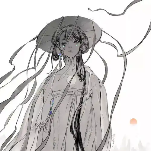 日本小哥笔下仙气飘飘的古风插画,治愈人心,画风美哭