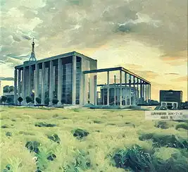 山西传媒学院别样图书馆摄影图片