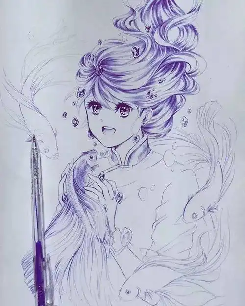 手绘小姐姐教你用铅笔画小姐姐