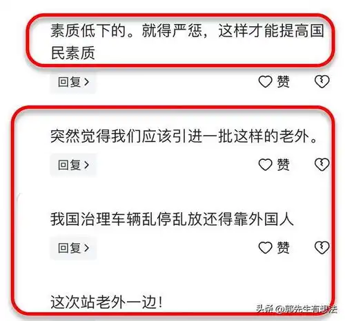 太丢人了国人的素养掉了一地老外用中文反讽你真的太伟大了