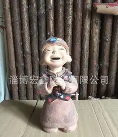 泥塑陶瓷摆件陶瓷工艺品陶瓷泥人手工泥人陶偶民间艺术品