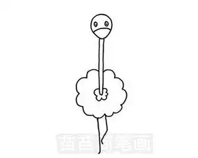 鸵鸟简笔画图片大全画法