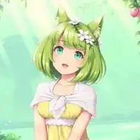 薄荷绿动漫少女图片动漫可爱薄荷绿系女生图片