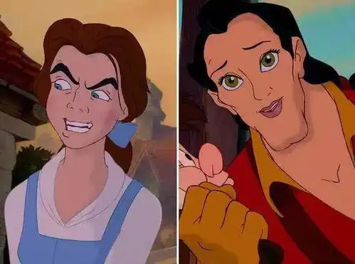 奇趣动漫人物的换脸恶搞,看起来真的是各种诡异啊