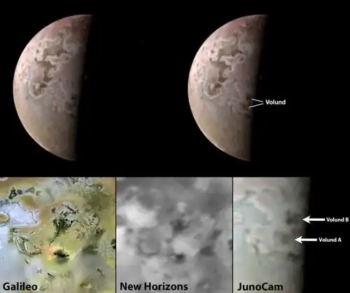 nasa首次探索木星卫星上神秘的红色火山景观