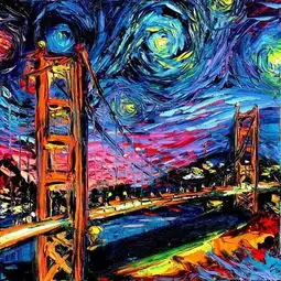 当梵高的星空遇上宫崎骏的龙猫是怎样一种体验